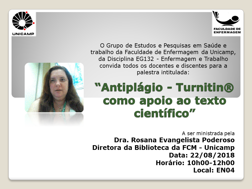 Antiplágio - Turnitin® como apoio ao texto científico