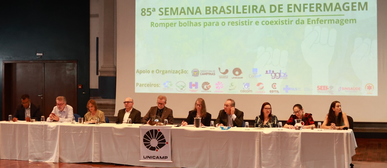 Foto do evento em comemoração à 85ª Semana Brasileira de Enfermagem