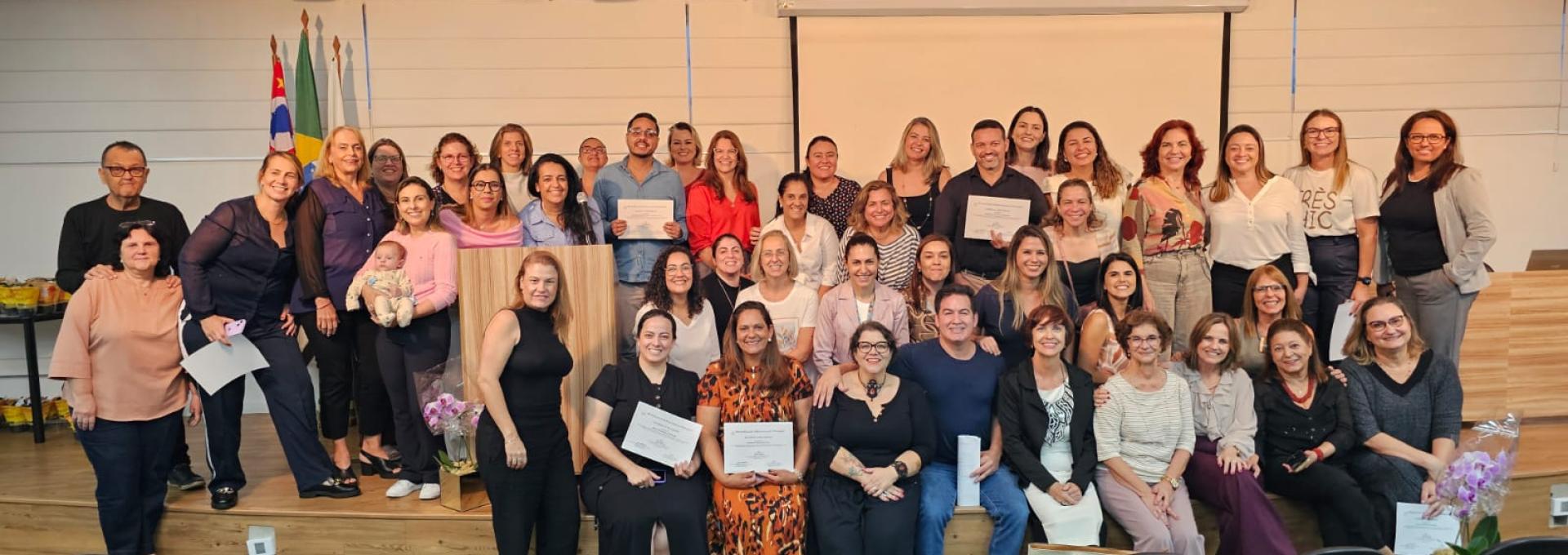 cerimônia de entrega dos certificados internacionais do WCET